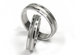 Snubní prsteny z chirurgické oceli SRZ4502