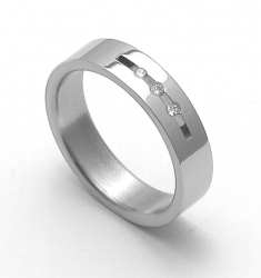 Snubní prsteny z chirurgické oceli SRZ6010
