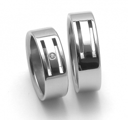 Snubní prsteny z chirurgické oceli SRZ6104