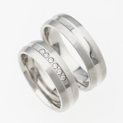 Snubní prsteny z chirurgické oceli SRZ4005
