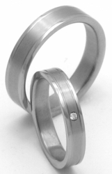 Titanové snubní prsteny STT0900