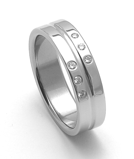 Snubní prsteny z chirurgické oceli SRZ6118