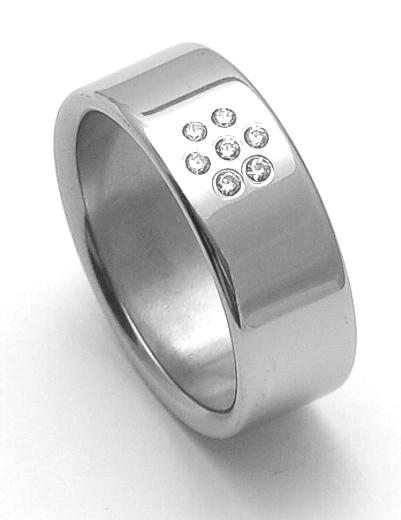 RZ08002 dámský ocelový prstýnek

